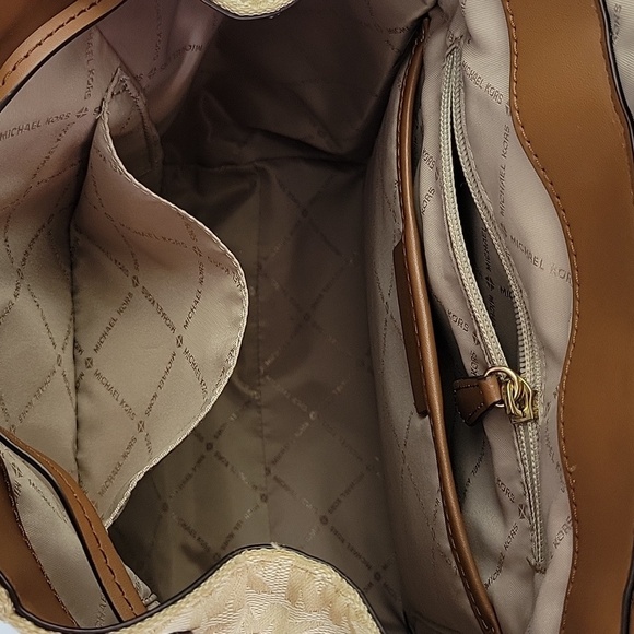Michael Kors Evie Backpack Purse Tan & Light Brown main image 4